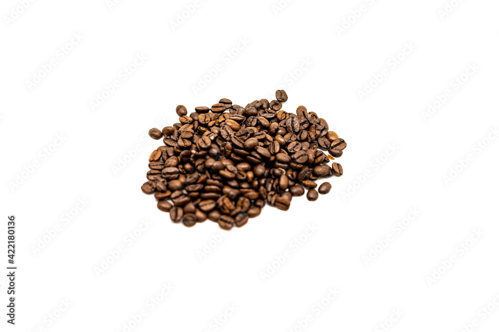coffee beans isolated on white background coffee beans isolated on white background