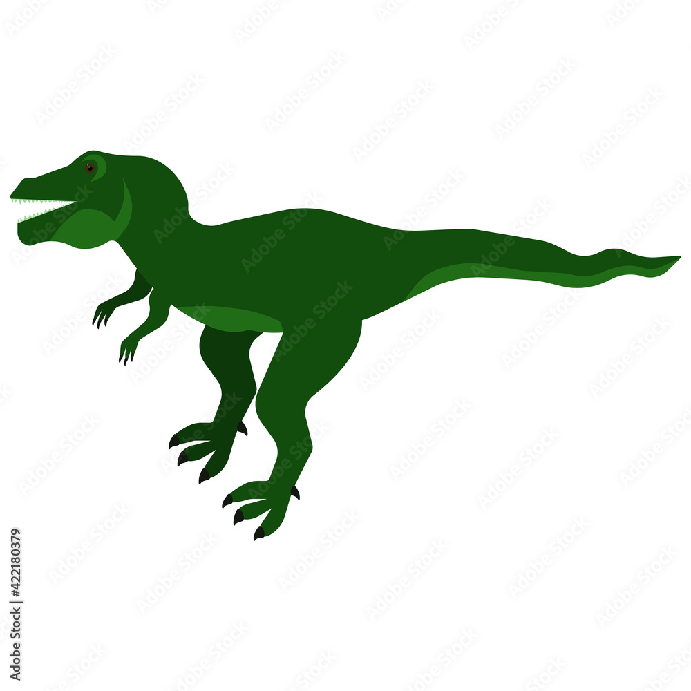 Predatory dinosaur tyrannosaurus in cartoon style, large size ancient reptile Predatory dinosaur tyrannosaurus in cartoon style, large size ancient reptile