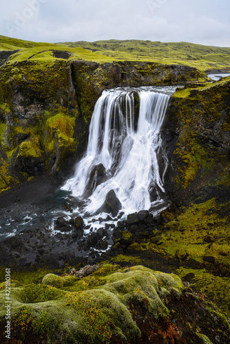 Fagrifoss waterfall on the way from Kirkjubæjarklaustur to Lakagígar, Iceland