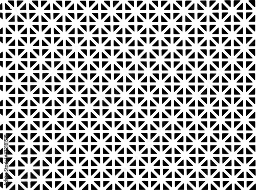 square pattern. Seamless square dot background. Vector black and white shape texture.