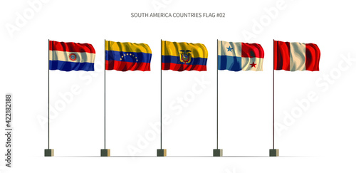 South America flag. Latin a...