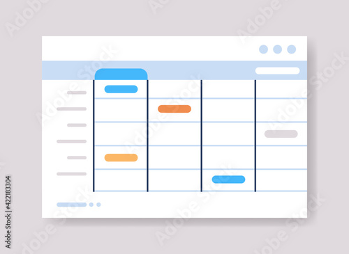 planning schedule online planner organizer calendar with tasks information board organization time management