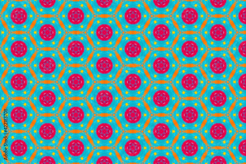Colorful geometric abstract pattern for textile and design