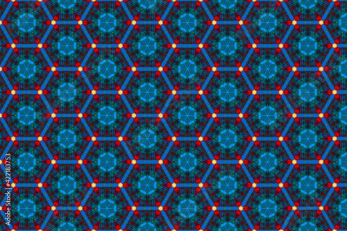 Colorful geometric abstract pattern for textile and design