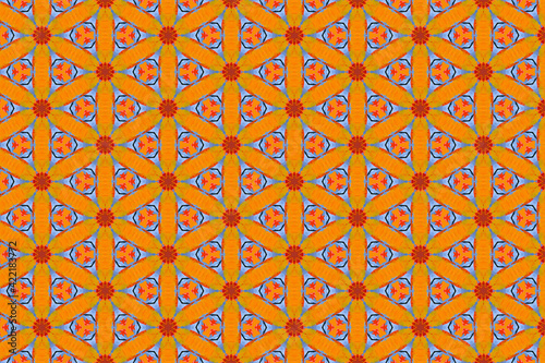 Colorful geometric abstract pattern for textile and design