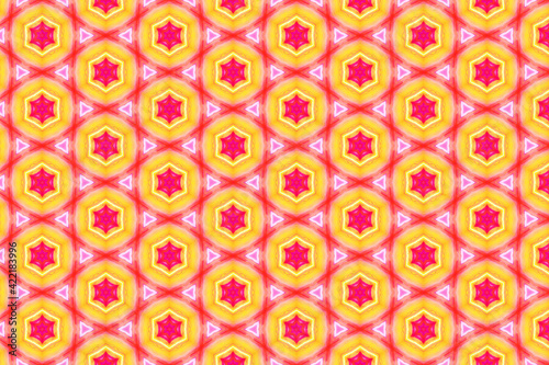 Colorful geometric abstract pattern for textile and design