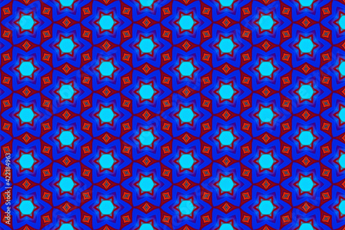 Colorful geometric abstract pattern for textile and design