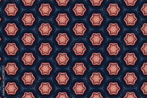 Colorful geometric abstract pattern for textile and design