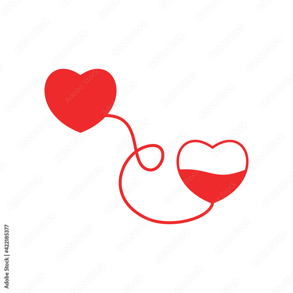 Donate Blood Concept Illustration Background For World Blood Donor Day. Vector illustration