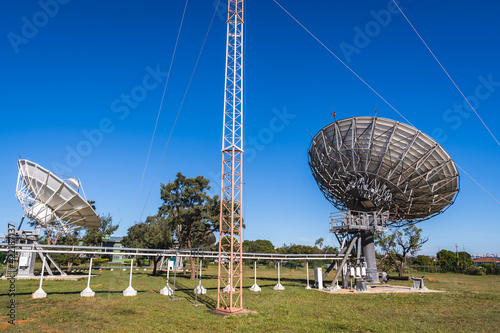 Fototapeta Naklejka Na Ścianę i Meble -  army military and communications antennas