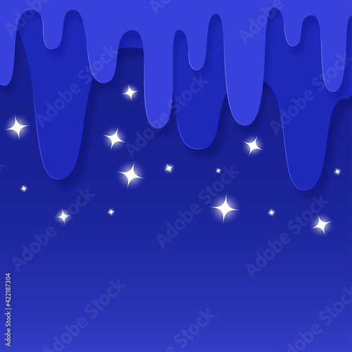 fluid background with starry sky