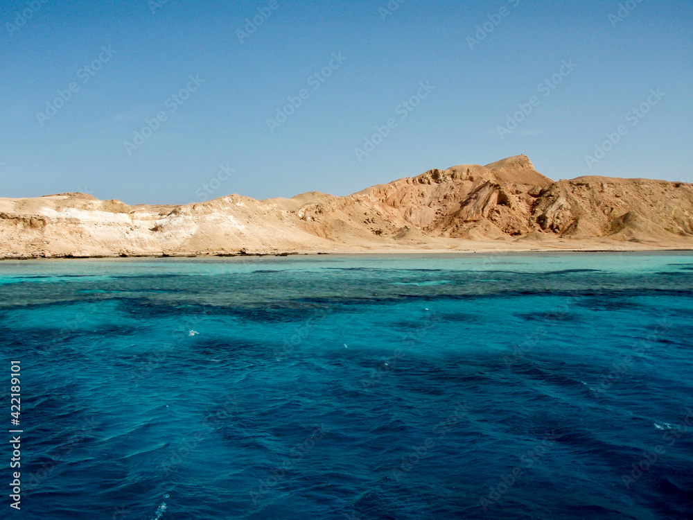 Amazing landscape view in Sharm El Sheikh, Red Sea, Egypt.