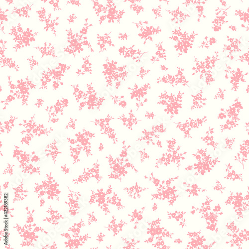 Seamless and liberty style cute floral pattern,