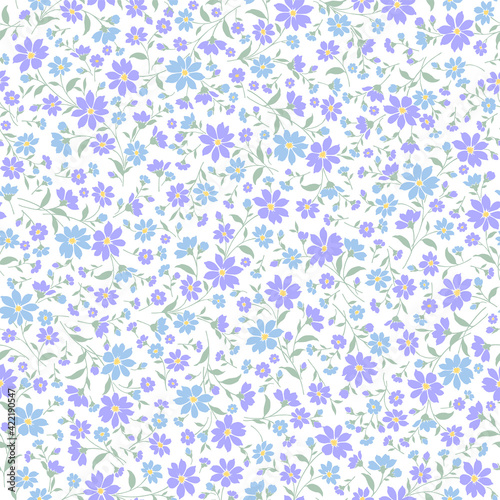 Seamless and liberty style cute floral pattern,