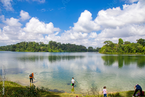 Photography the view of The Lower Peirce Reservoir , which  is one of the oldest reservoirs