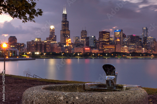 Chicago water fountain © Leland