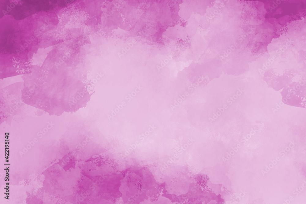 pink watercolor background with abstract texture grunge border with soft pastel spring color
