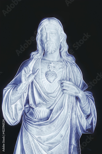 The Sacred Heart of Jesus, Catholic Christian Statue photo