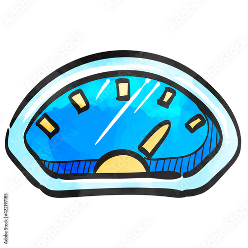 Watercolor style icon Dashboard