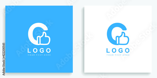 Good Like Thumbs Up Letter G Logo. Modern logo icon symbol template vector design