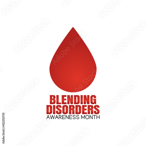 vector graphic of blending disorders awareness month good for blending disorders awareness month celebration. flat design. flyer design.flat illustration.