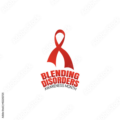 vector graphic of blending disorders awareness month good for blending disorders awareness month celebration. flat design. flyer design.flat illustration.