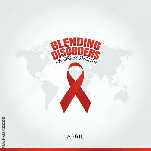 vector graphic of blending disorders awareness month good for blending disorders awareness month celebration. flat design. flyer design.flat illustration.