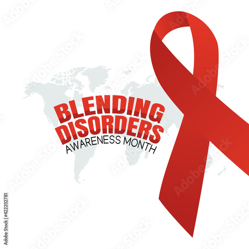 vector graphic of blending disorders awareness month good for blending disorders awareness month celebration. flat design. flyer design.flat illustration.