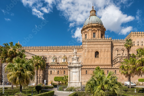 Palermo Cathedral Duomo di Palermo in Palermo, Sicily, Italy.