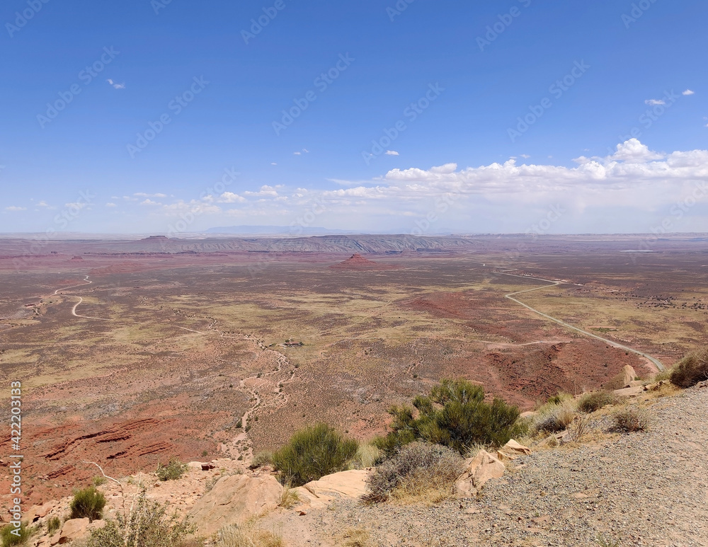 Amazing view from Moki Dunway of the Valley of the Gods in Utah Amazing view from Moki Dunway of the Valley of the Gods in Utah