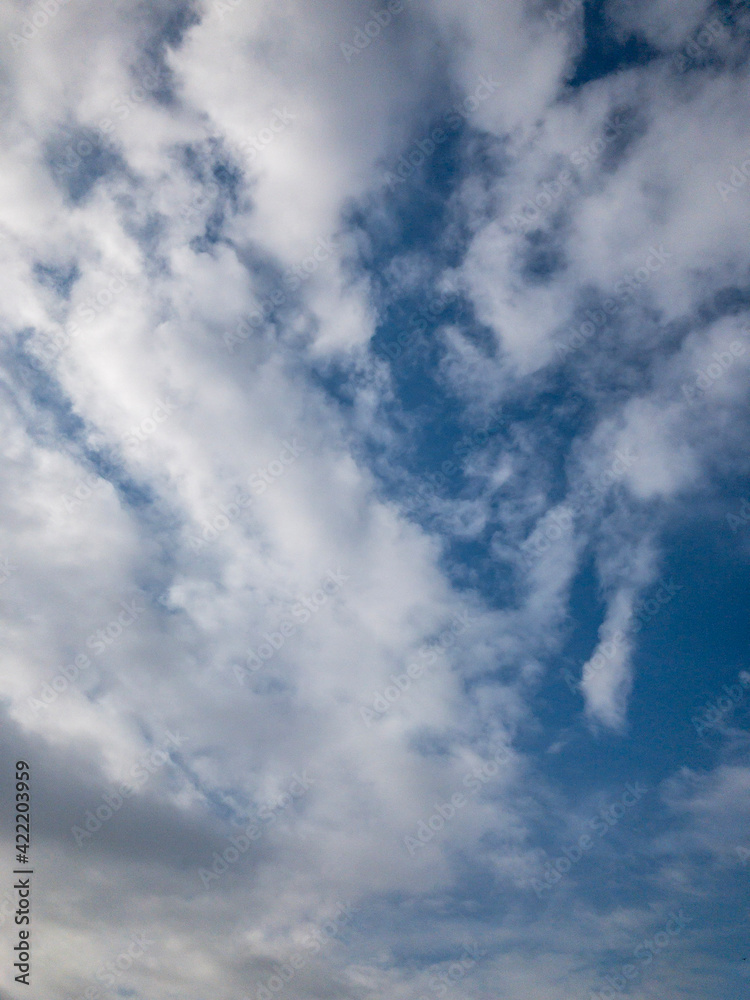 blue sky with clouds