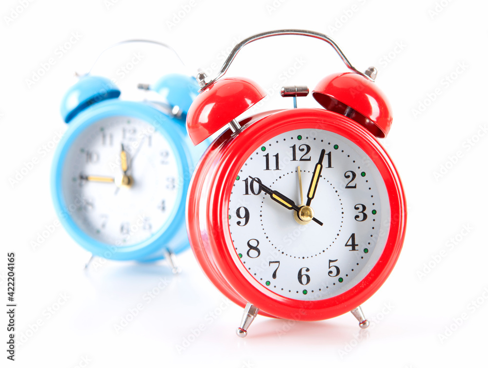 Two alarm clocks Two alarm clocks