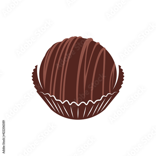 Chocolate logo design vector illustration, Creative Chocolate logo design concept template, symbols icons