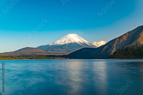mountain fuji and lake motosuko