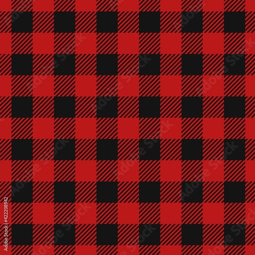 Tartan lumberjack red plaid