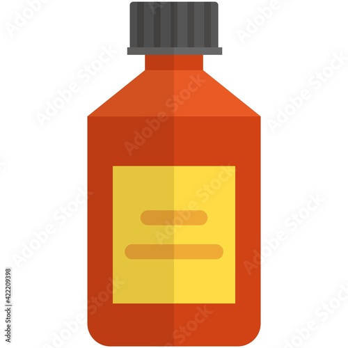 Pills bottle vector isolated on white background