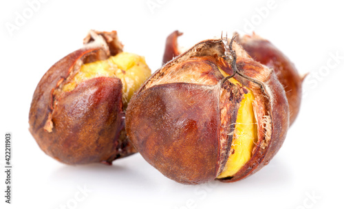 Stir fried chestnut with sugar