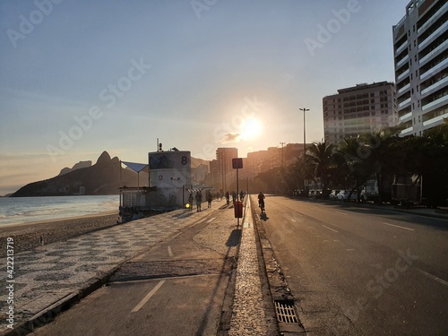 sunset in Rio de Janeiro