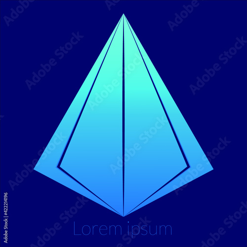 abstract triangle background logo