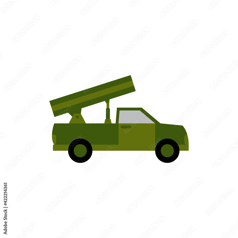 Rocket Launcher car logo design vector