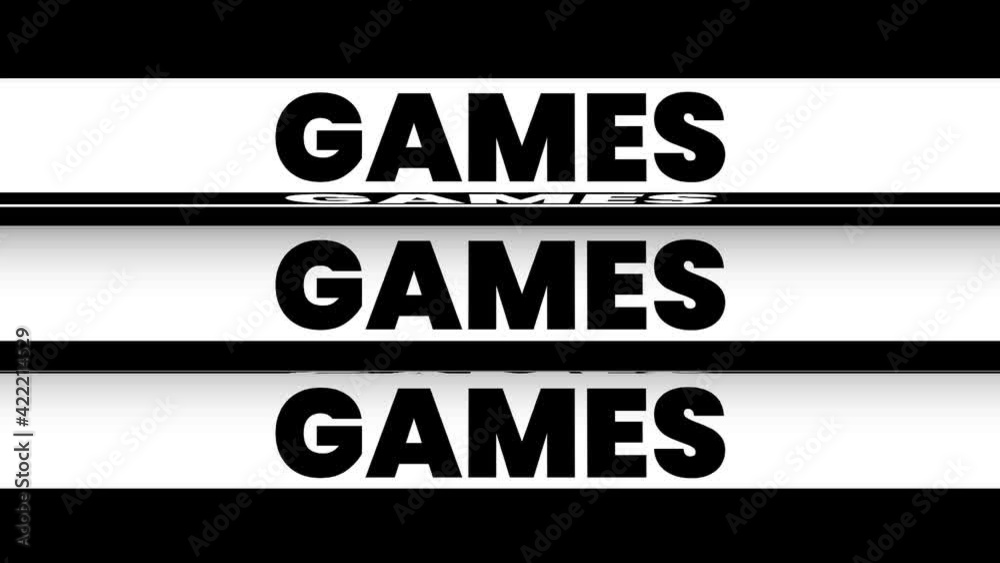 Design of animated entry title 