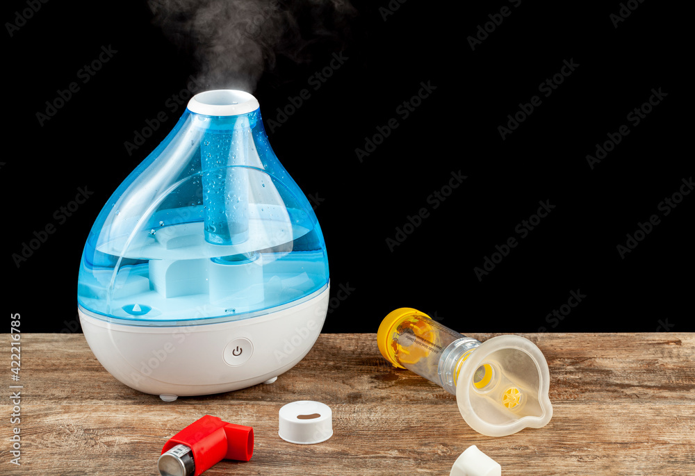 asthma, allergy airway problem, pulmonary disorders concept with