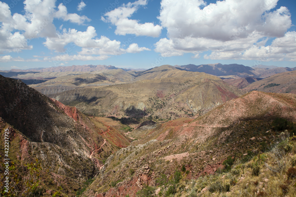 Hills near Sucre in Bolivia