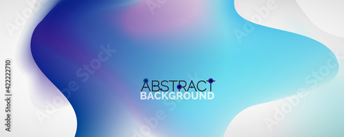 Fluid color gradient abstract background  trendy colorful wallpaper. Vector illustration for placards  brochures  posters  banners and covers