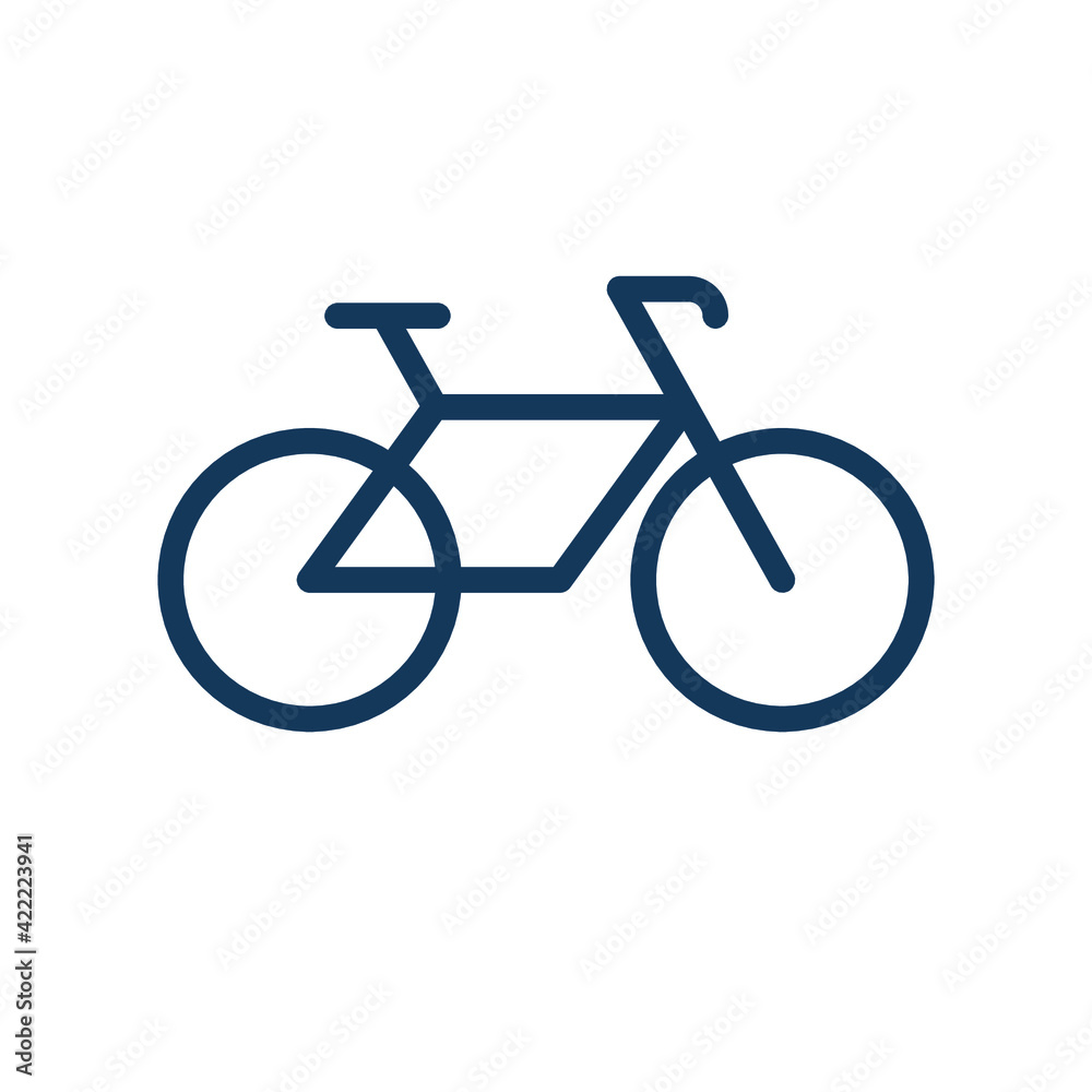 Bicycle icon. Line and vector illustration. Bike icon. Bicycle icon. Line and vector illustration. Bike icon.