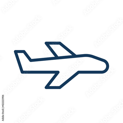 Aeroplane icon. Public transportation icon.  