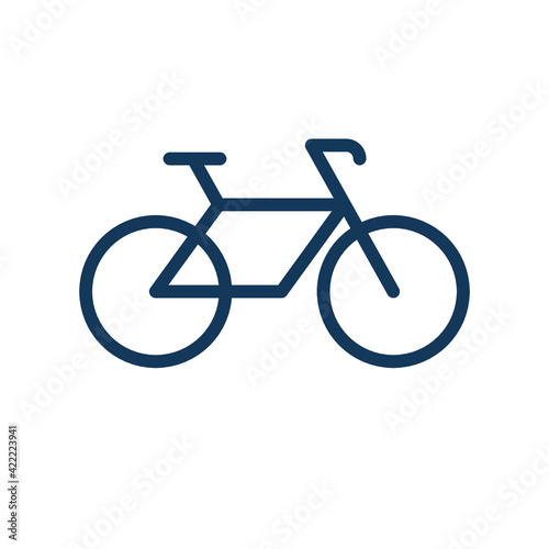 Bicycle icon. Line and vector illustration.  Bike icon.