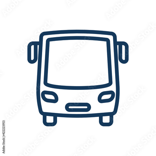 Bus icon. Public transportation icon. 