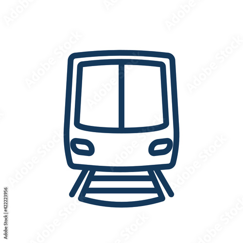Train icon. Public transportation icon. 