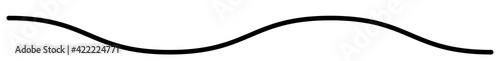 Wavy, waving, line. Zig-zag, criss-cross lines vector illustration. Undulate, billowy effect lines